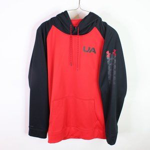 Red and Black Under Armour Coldgear Mens Hoodie Sweatshirt 3XL